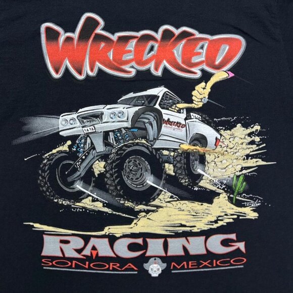Wrecked Racing Monster Truck T-Shirt - Picture 3 of 4